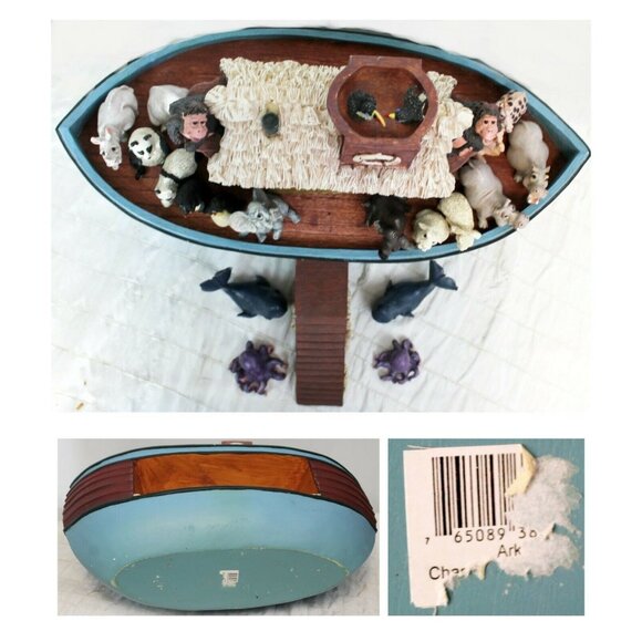 Holy Heard Pete Apsit Noah's Ark Figurine Set Home Decor 27 Animal Figures - Picture 7 of 12